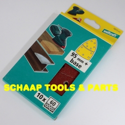 Schuurbladen voor multischuurmachines 102x62/93 bruin korrel  60 | 1812